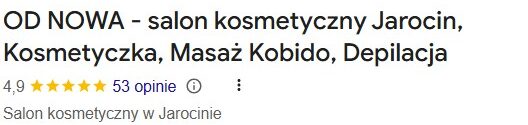 salon kosmetyczny od nowa jarocin opinia