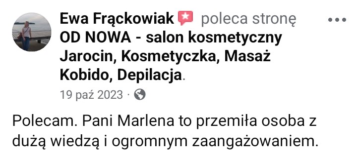 salon kosmetyczny od nowa jarocin opinia