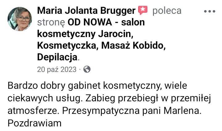 salon kosmetyczny od nowa jarocin opinia