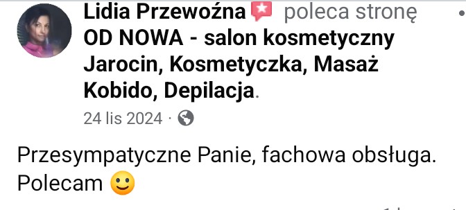salon kosmetyczny od nowa jarocin opinia