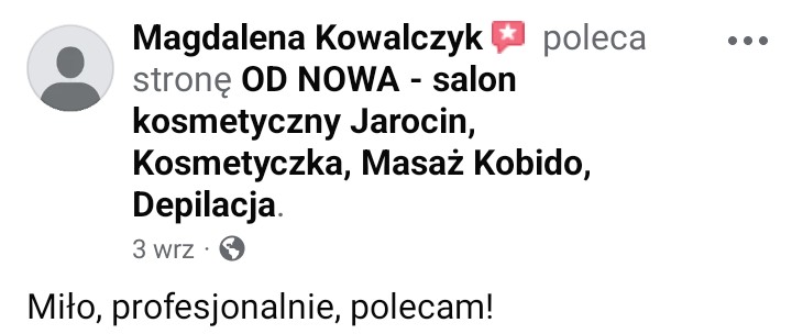 salon kosmetyczny od nowa jarocin opinia