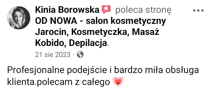 salon kosmetyczny od nowa jarocin opinia
