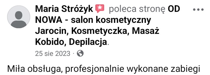 salon kosmetyczny od nowa jarocin opinia