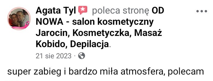 salon kosmetyczny od nowa jarocin opinia
