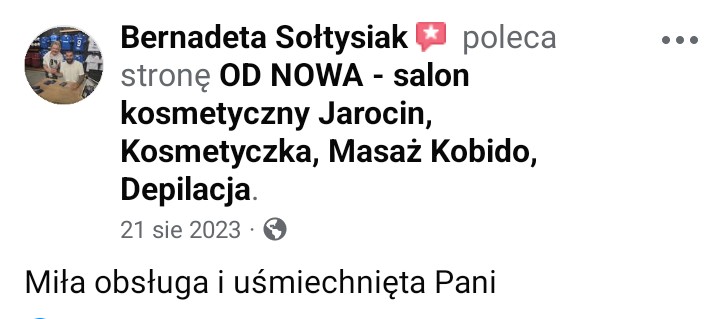 salon kosmetyczny od nowa jarocin opinia